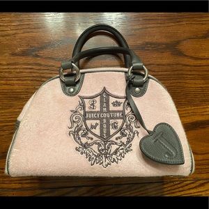Juicy Couture Terry Cloth & Leather Purse